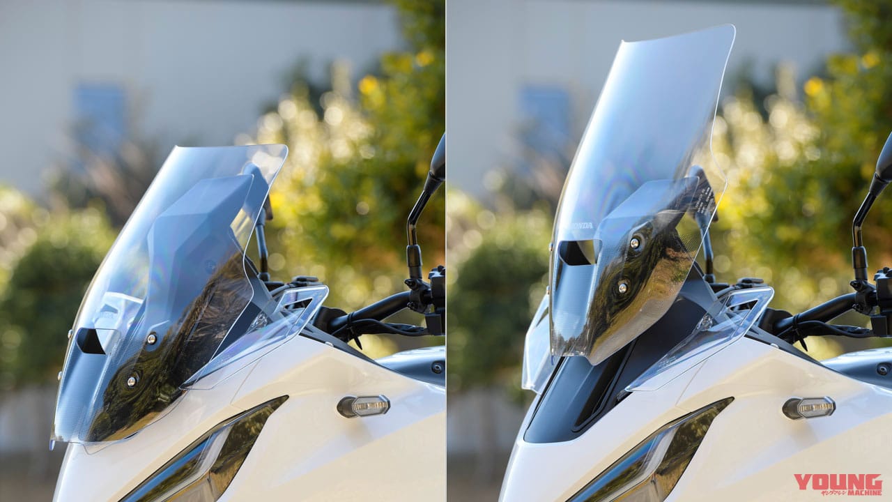 HONDA NT1100|スクリーン|最上の極楽エクスプレス! ホンダNT1100ディテール解説