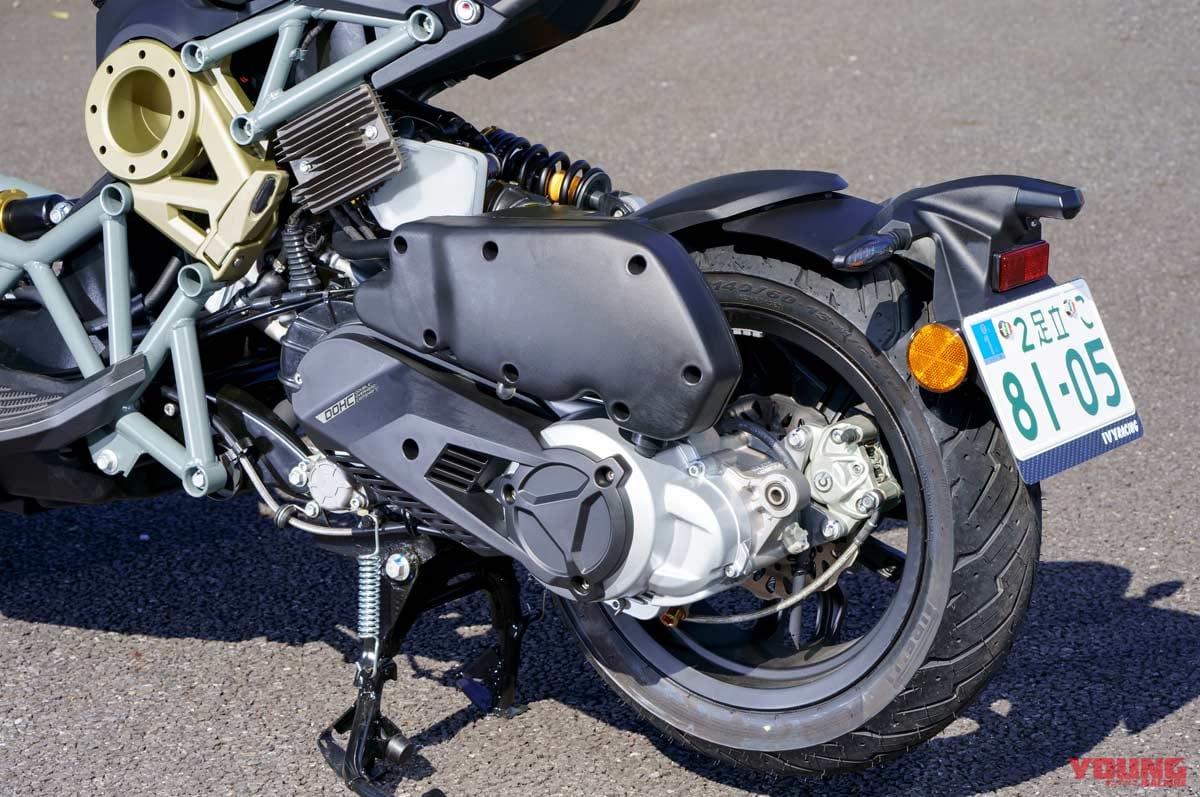 |イタルジェット ドラッグスター200 ディテール解説【注目のインディペンデントステアリングシステムとは?】