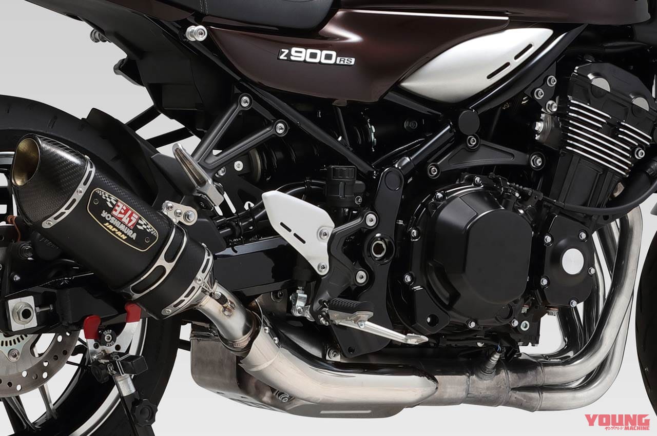 ヨシムラ スリップオンR-77Sサイクロンエクスポートスペック政府認証|カワサキZ900RSシリーズ・カスタムパーツカタログ〈マフラー#1|ヨシムラ/トリックスター/アールズギア〉