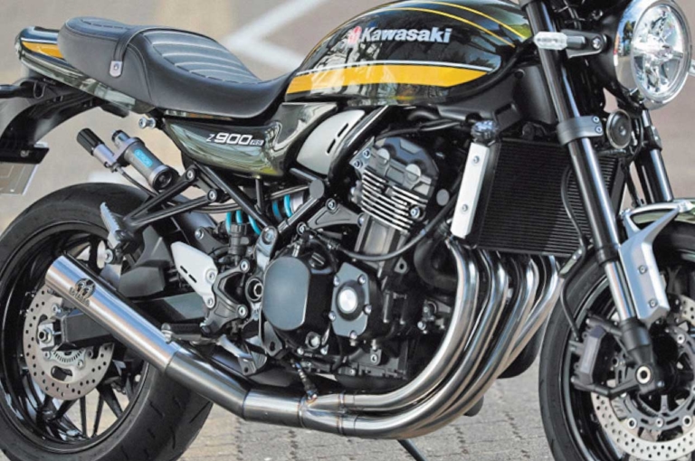 SP忠男 パワーボックスフルチタンソリッド|カワサキZ900RSシリーズ・カスタムパーツカタログ〈マフラー#2|SP忠男/ストライカーetc.〉