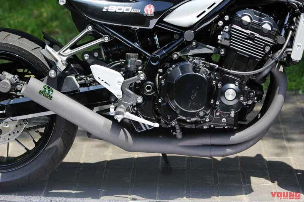 ケイズスタイル パワーボックスフル4in1耐熱ブラック|カワサキZ900RSシリーズ・カスタムパーツカタログ〈マフラー#2|SP忠男/ストライカーetc.〉