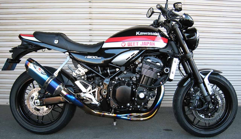 ビート ナサートエボリューションタイプII3Dアップフルエキゾーストマフラー|カワサキZ900RSシリーズ・カスタムパーツカタログ〈マフラー#3|ノジマ/ビート/モリワキ etc.〉