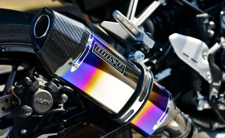 ビームス コルサエヴォIIスリップオンヒートチタンサイレンサー政府認証|カワサキZ900RSシリーズ・カスタムパーツカタログ〈マフラー#3|ノジマ/ビート/モリワキ etc.〉