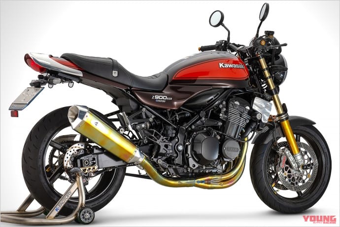 ケイファクトリー CLR-RG+フルエキヘキサゴンサイレンサーJMCA認証|カワサキZ900RSシリーズ・カスタムパーツカタログ〈マフラー#3|ノジマ/ビート/モリワキ etc.〉