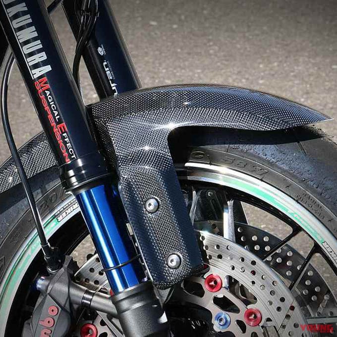 ストライカー エアロデザイン“SAD”カーボンフロントフェンダー一体式|カワサキZ900RSシリーズ・カスタムパーツカタログ〈スタイリングパーツ#2|ビート/アクティブetc.〉