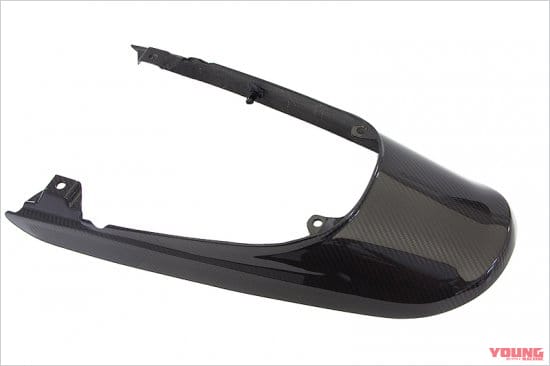 モトコルセ カーボンテイルカバー|カワサキZ900RSシリーズ・カスタムパーツカタログ〈スタイリングパーツ#2|ビート/アクティブetc.〉