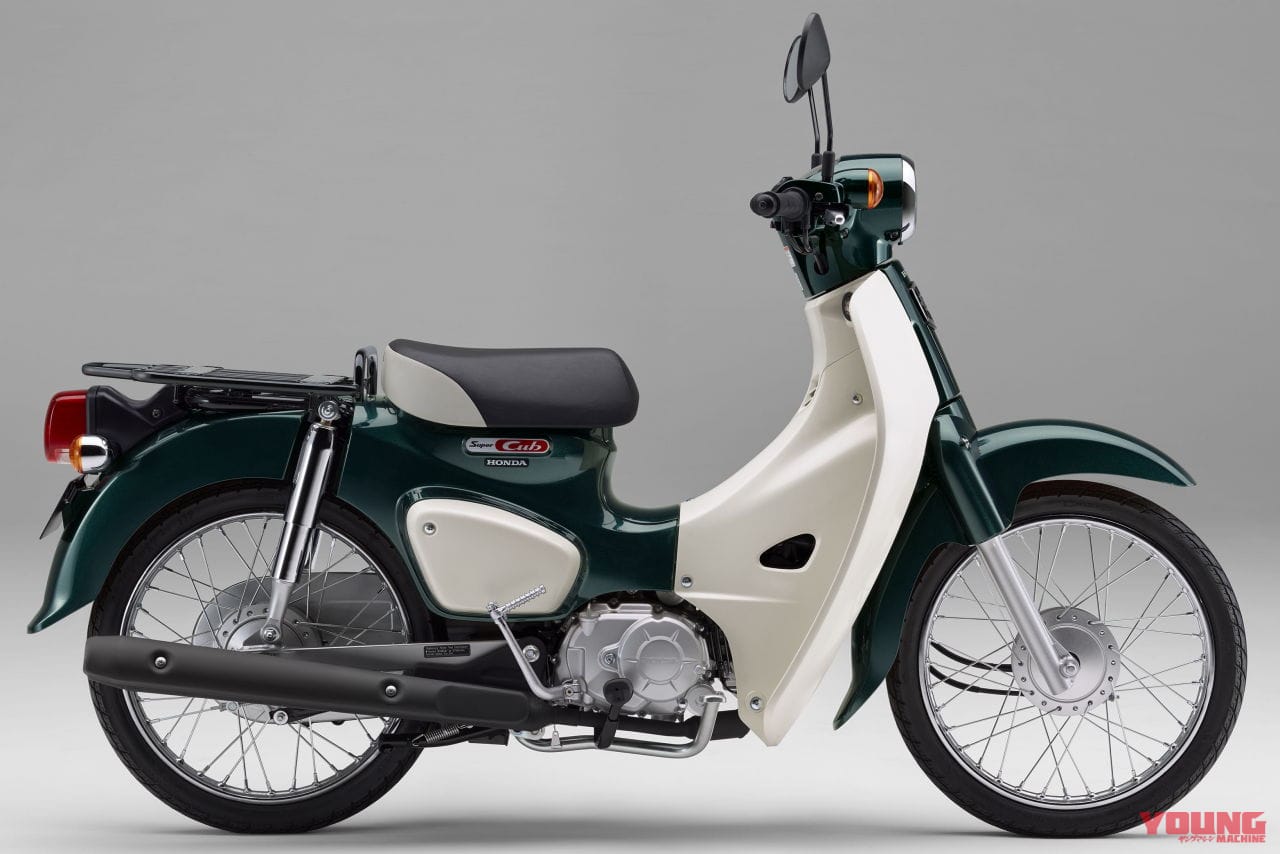 2024 HONDA SUPER CUB50 タスマニアグリーンメタリック|〈アーカイブ〉ホンダ スーパーカブ50/プロ〈いま国内で買える新型バイクカタログ|原付一種(50cc以下)〉【2024】
