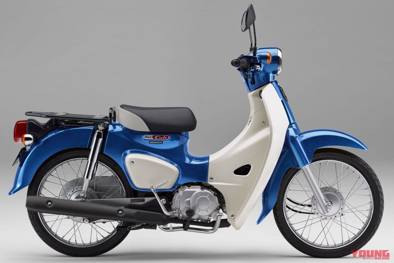 2024 HONDA SUPER CUB50 グリントウェーブブルーメタリック|〈アーカイブ〉ホンダ スーパーカブ50/プロ〈いま国内で買える新型バイクカタログ|原付一種(50cc以下)〉【2024】