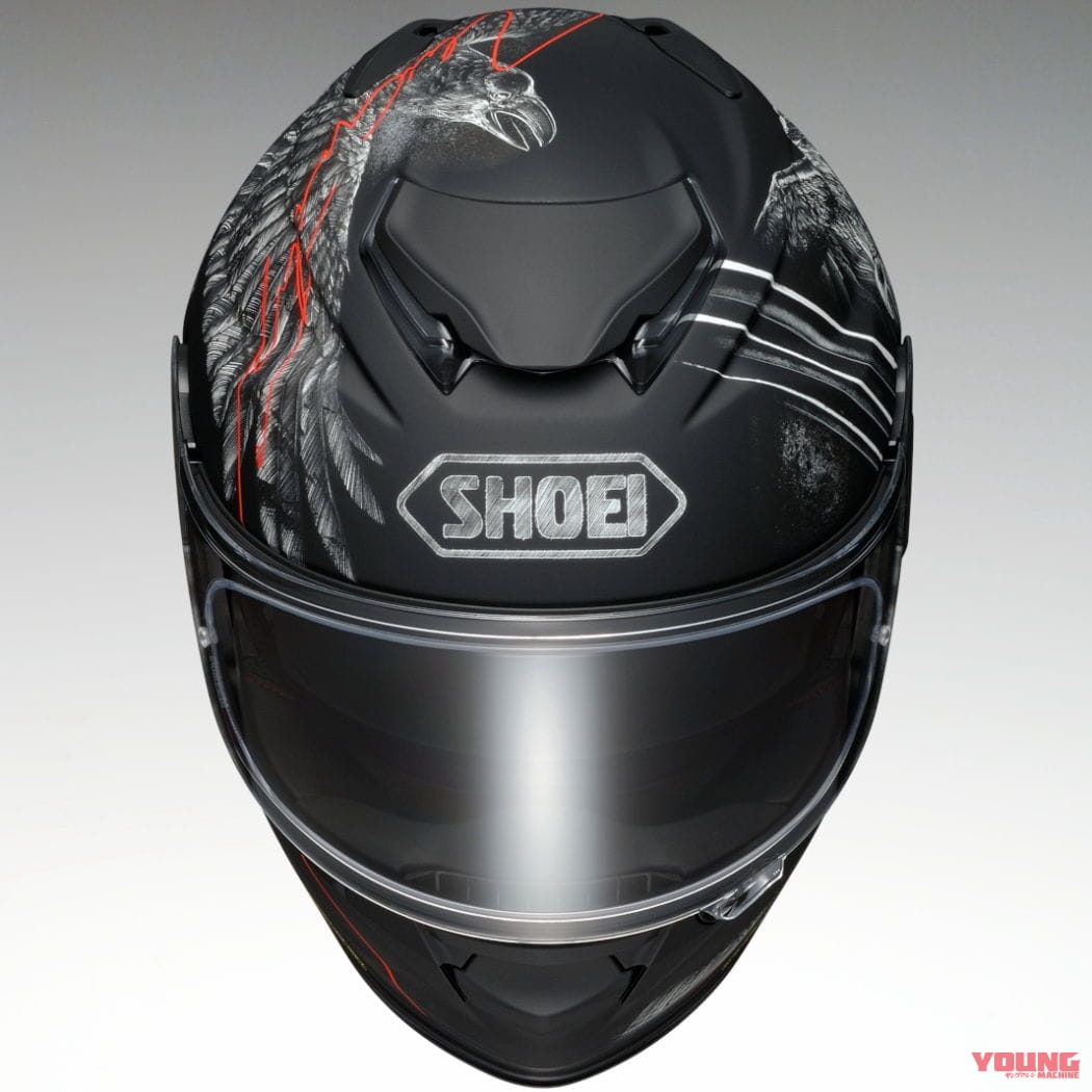 SHOEI GT-Air II UBIQUITY|カラスの神聖さを精緻なタッチで描く……SHOEI「GT-Air II ユビキティ」受注期間限定発売