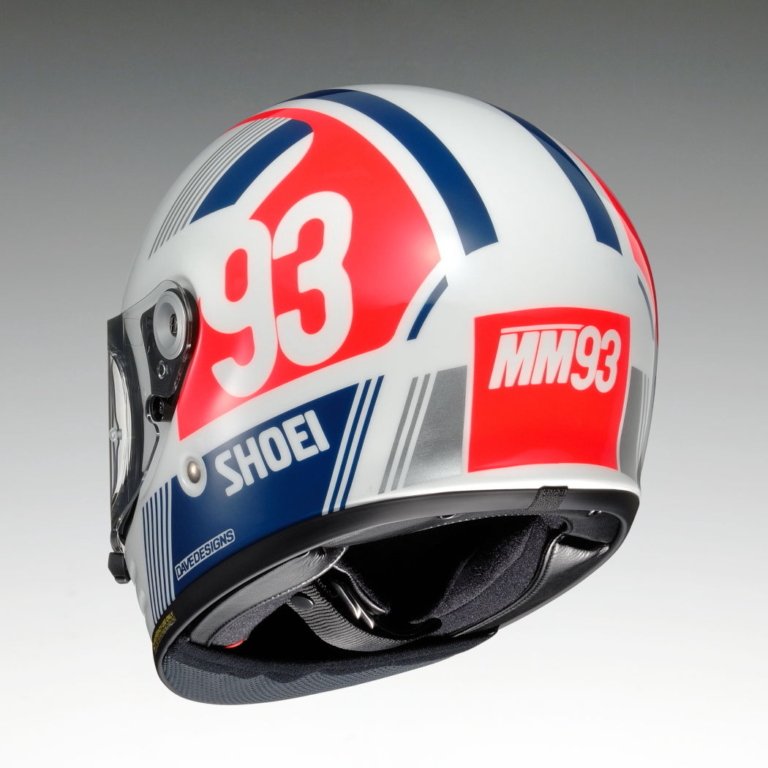 SHOEI Glamster MM93 RETRO|限定販売!! SHOEIのレトロなマルケスレプリカ『MM93レトロ』が“Z-8”と“グラムスター”に登場!