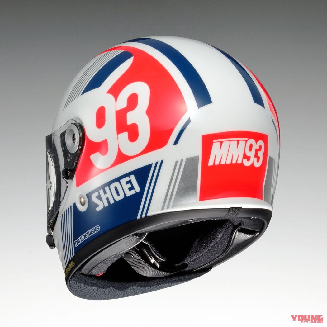 SHOEI Glamster MM93 RETRO|限定販売!! SHOEIのレトロなマルケスレプリカ『MM93レトロ』が“Z-8”と“グラムスター”に登場!