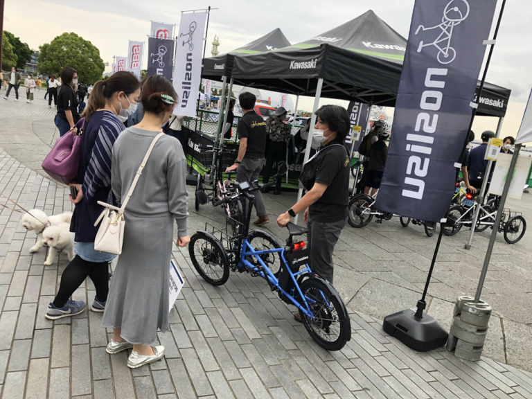 カワサキ|ノスリス|試乗会|2日間で600人が試乗! カワサキの電動3輪ビークル「noslisu(ノスリス)」が試乗会でモテモテだったッ!