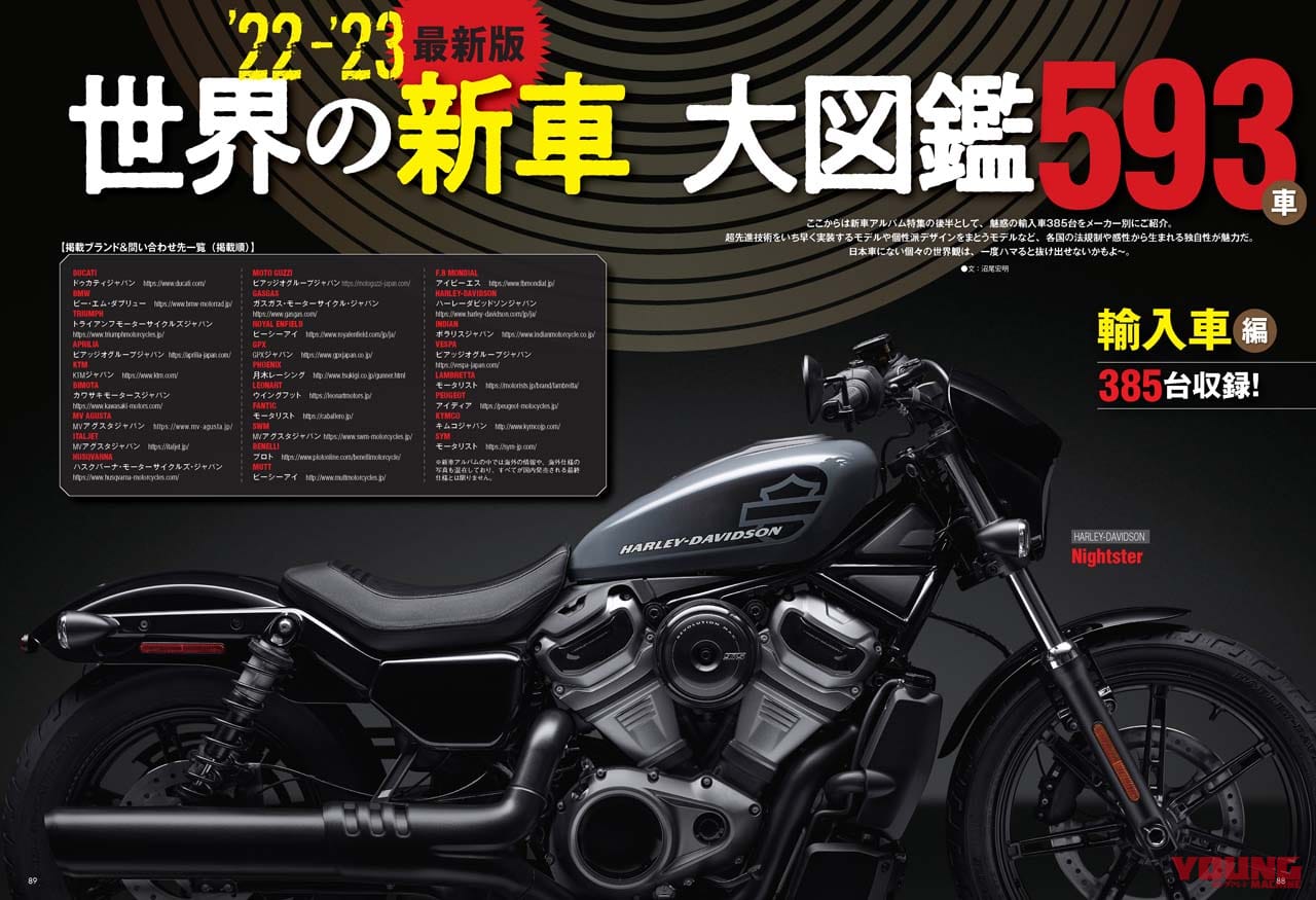 ヤングマシン2022年7月号(5月24日発売)|最新版『世界の新車大図鑑』その数593車!! ワークマン最新グッズもあるヨ【ヤングマシン2022年7月号は5/24発売】