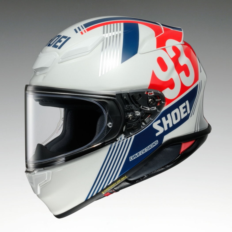 SHOEI Z-8 MM93 RETRO|限定販売!! SHOEIのレトロなマルケスレプリカ『MM93レトロ』が“Z-8”と“グラムスター”に登場!