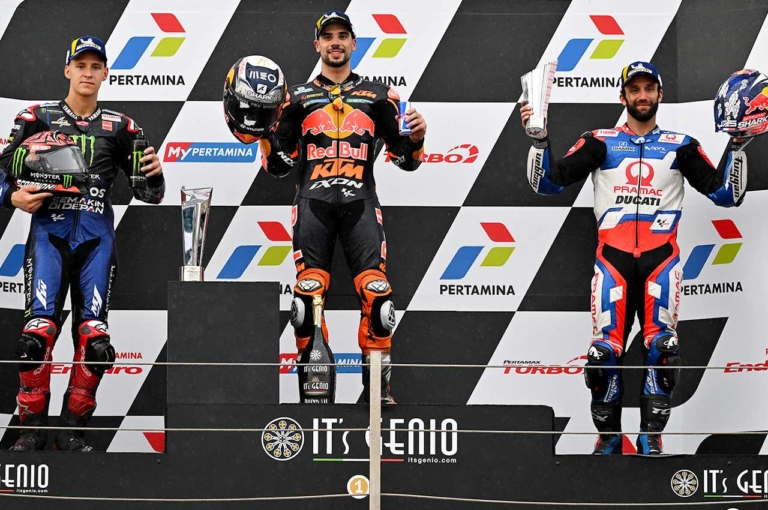 2022 MotoGP インドネシア 表彰台