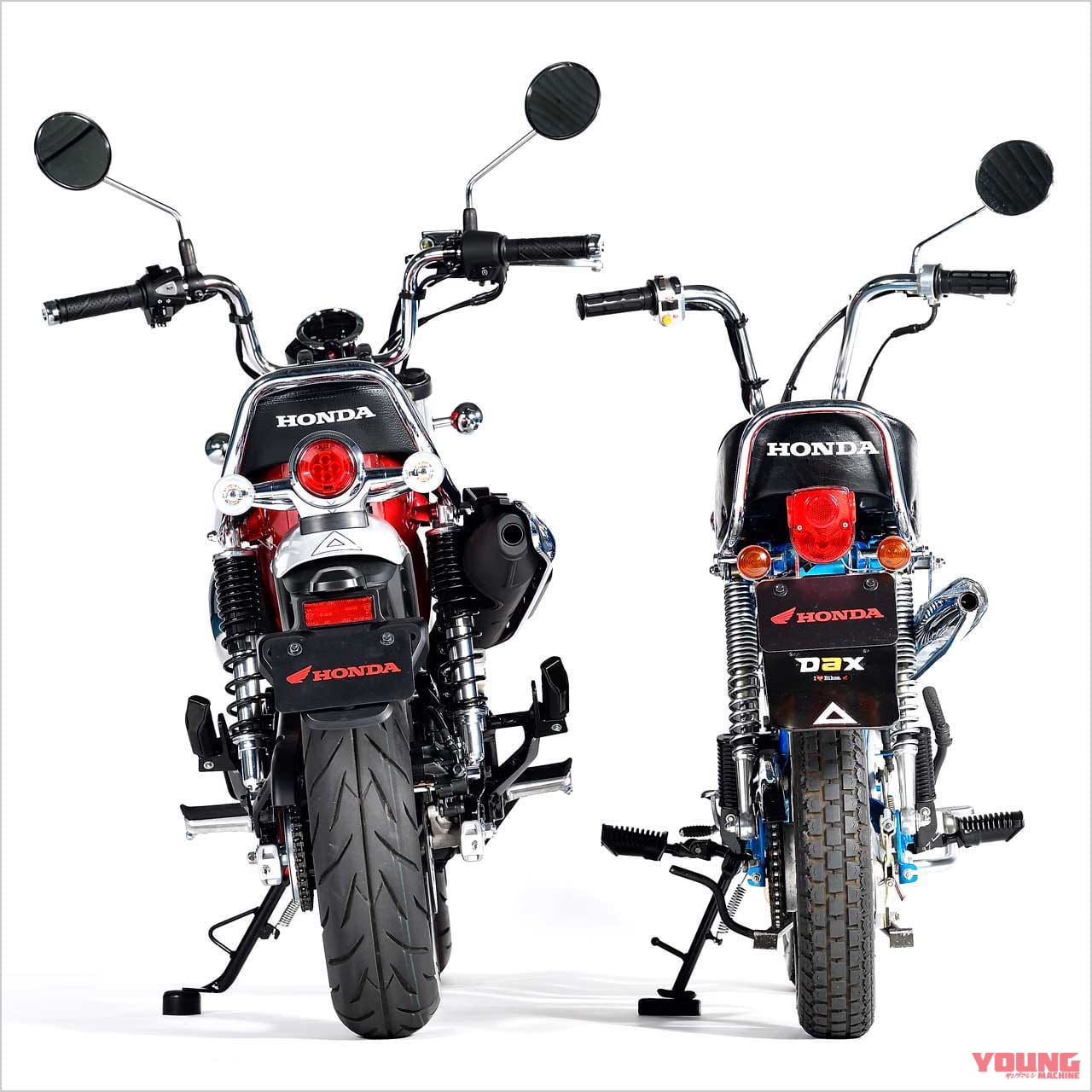 DAX125 DAX HONDA ST50/70|ホンダ新生ダックス125・新旧徹底比較!【スタイリング編|新型は力強く骨太に】