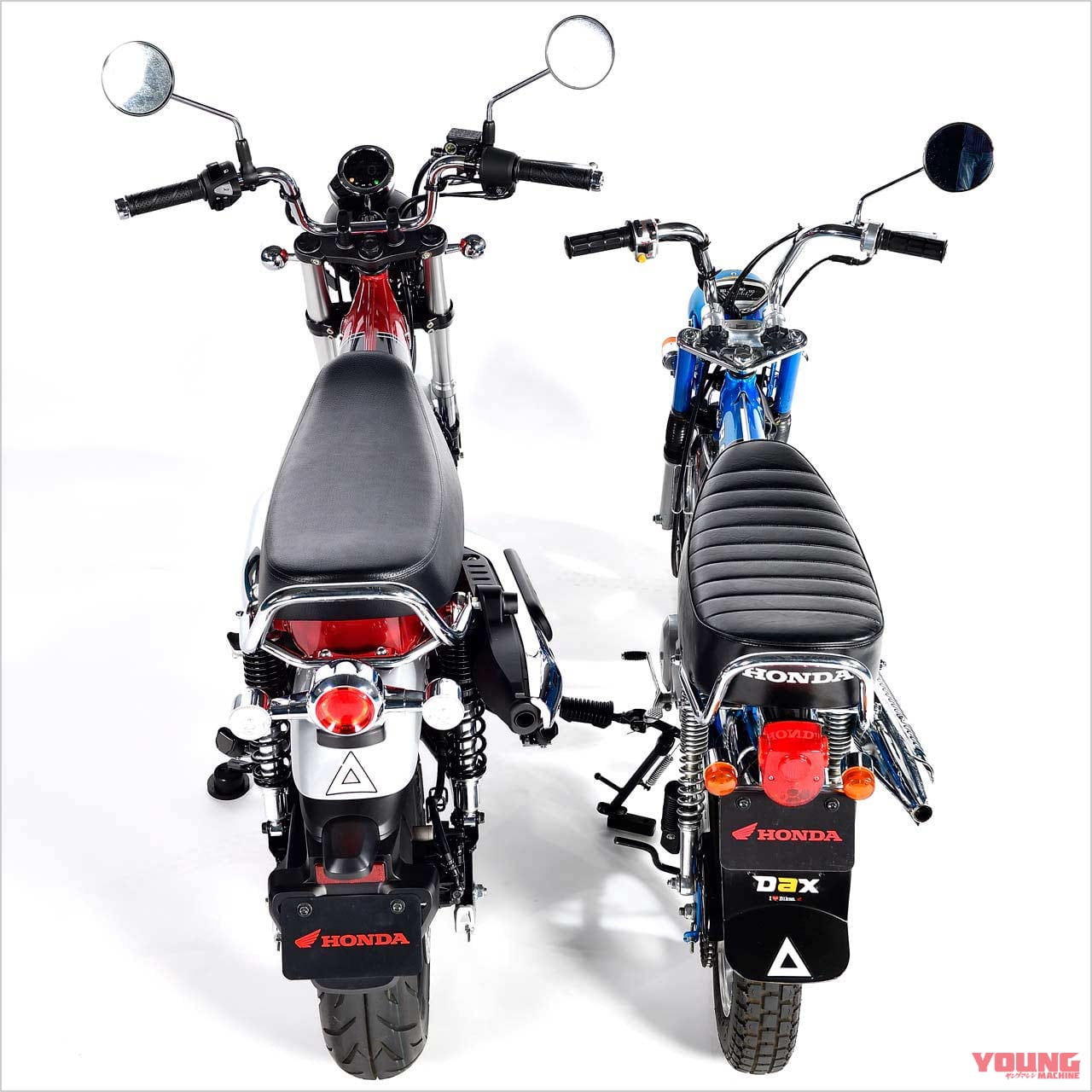 DAX125 DAX HONDA ST50/70|ホンダ新生ダックス125・新旧徹底比較!【スタイリング編|新型は力強く骨太に】