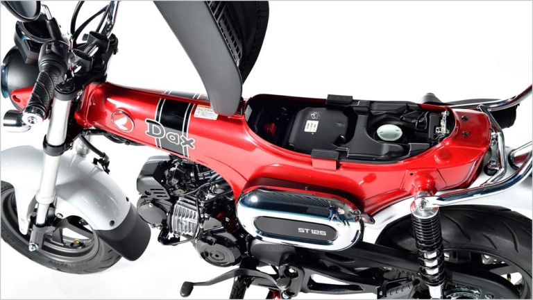DAX125|シート下|ホンダ新生ダックス125・新旧徹底比較!【ディテール編|最新技術で蘇った現代版】