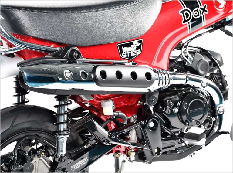 DAX125|マフラー|ホンダ新生ダックス125・新旧徹底比較!【ディテール編|最新技術で蘇った現代版】