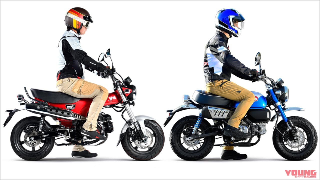 ホンダ ダックス125|モンキー125|ライディングポジション|犬猿の仲!? ホンダ新型ダックスとモンキーを徹底比較!【ホンダNEWダックス125完全解説】