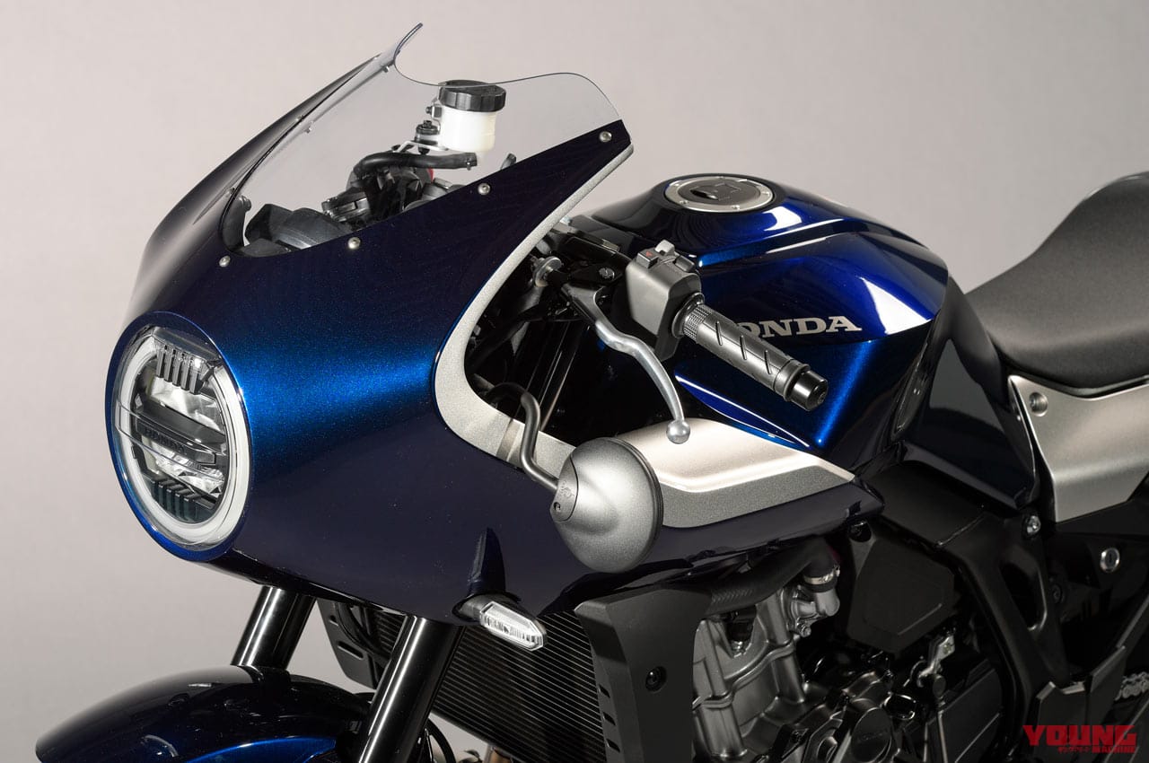 ホンダ ホーク11|フロントまわり|ホンダ新作カフェ詳報! ホーク11ディテール解説【こだわりFRP製カウル&快適ライポジ】