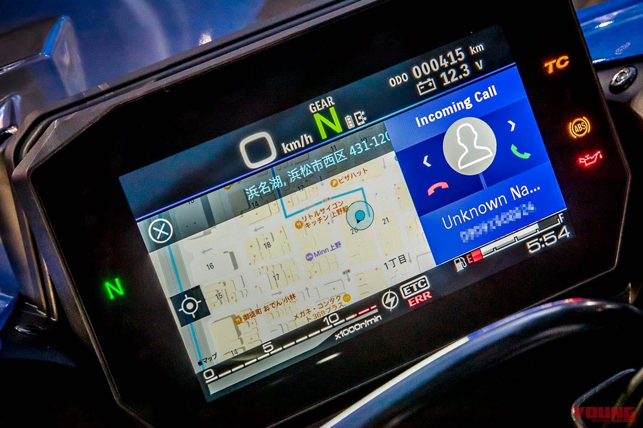 GSX-S1000GT ナビ画面|これがスマホ連動の最新2大トレンドだ!【ゾクゾク増殖中! “つながる”バイク最新事情】