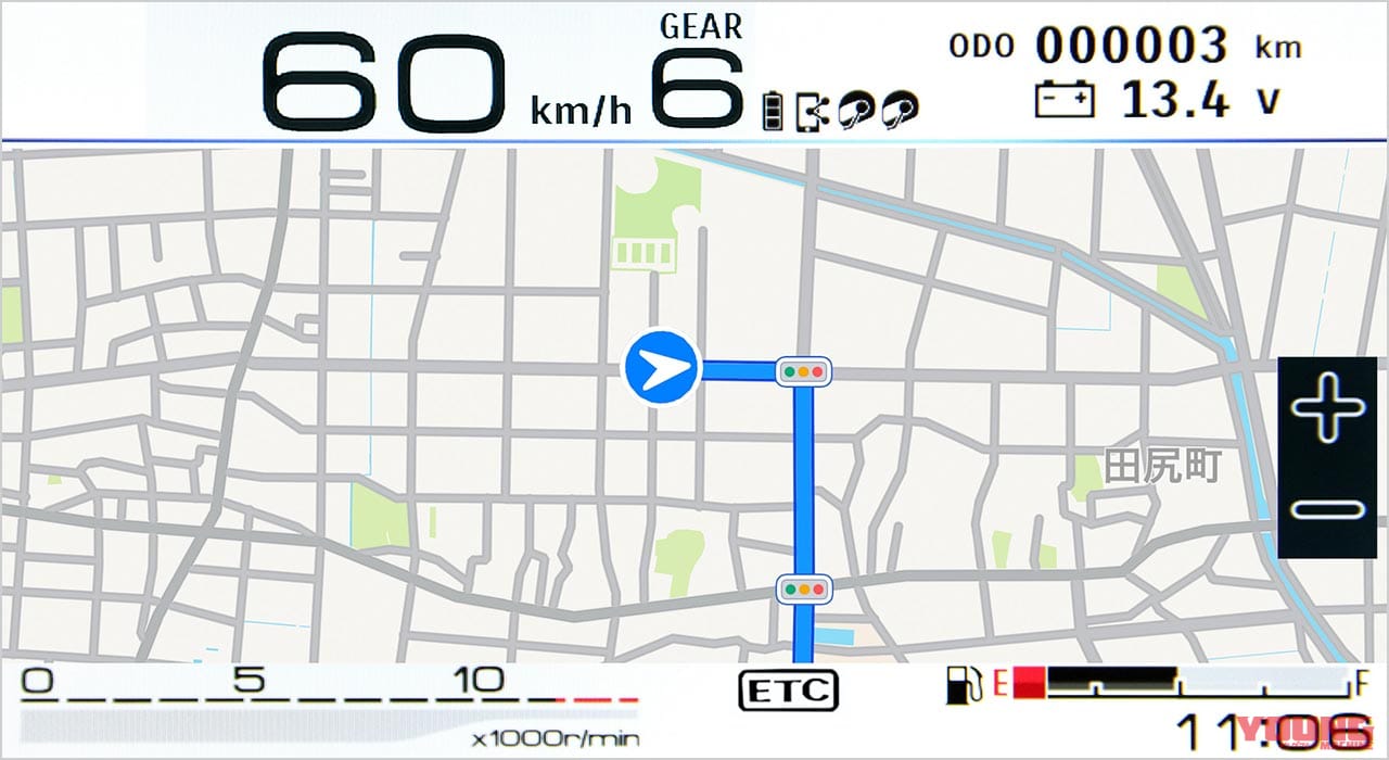 標準のマップ イメージ|国内4メーカーの採用車種と機能を一挙紹介!【スマホと “つながる”バイク最新事情】