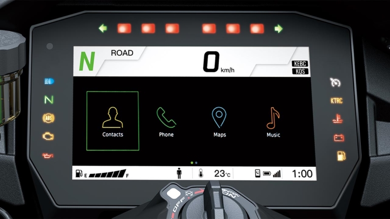 KAWASAKI mySPIN 画面イメージ|国内4メーカーの採用車種と機能を一挙紹介!【スマホと “つながる”バイク最新事情】