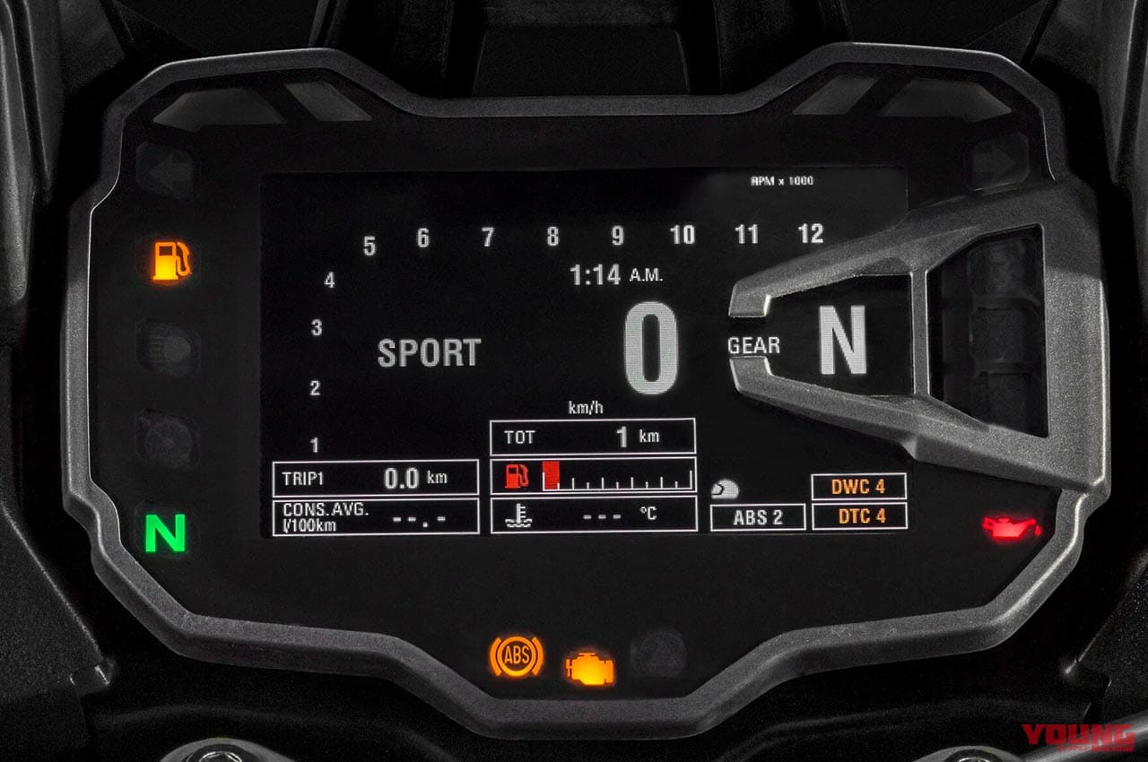 '15 ムルティストラーダ1200 メーター画面|海外メーカーの搭載車種と機能を一挙紹介:前編【スマホと “つながる”バイク最新事情】