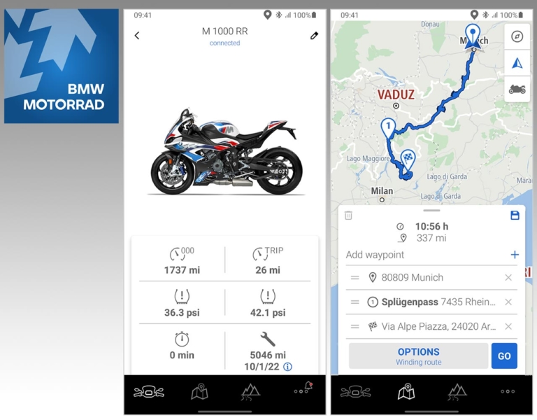 BMW Motorrad Connectedアプリ