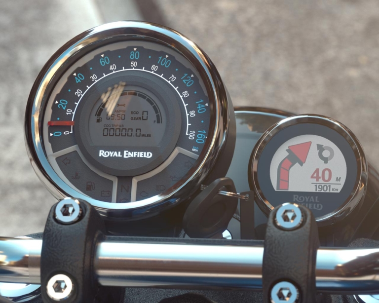 METEOR 350 series メーター|海外メーカーの搭載車種と機能を一挙紹介:後編【スマホと “つながる”バイク最新事情】