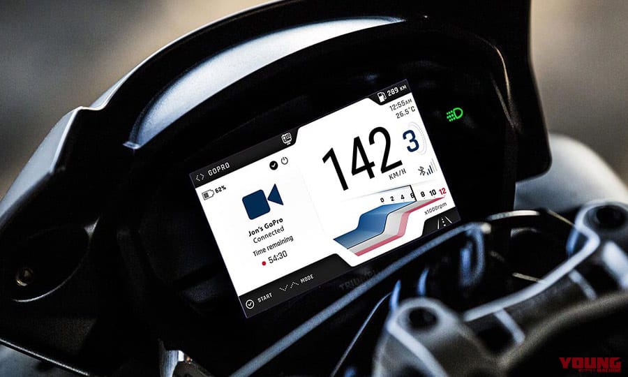 ゴープロ接続画面|海外メーカーの搭載車種と機能を一挙紹介:後編【スマホと “つながる”バイク最新事情】