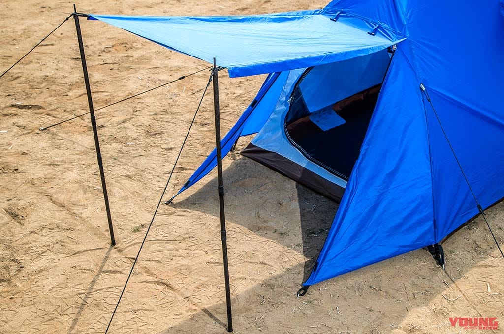 |キャンプツーリングならこれだ! ワークマンの設営カンタンドーム型テント【ベーシック ドームテント/ミシックツーリングテントAG】