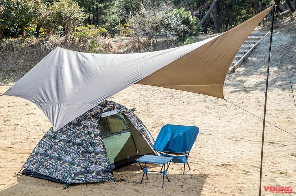 【ワークマン キャンプ用品】タープ導入でソロキャンプの快適性がワンランクアップするぞ!