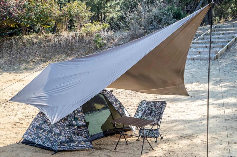 フィールドコア ミシックペンタゴンタープFT|【ワークマン キャンプ用品】タープ導入でソロキャンプの快適性がワンランクアップするぞ!