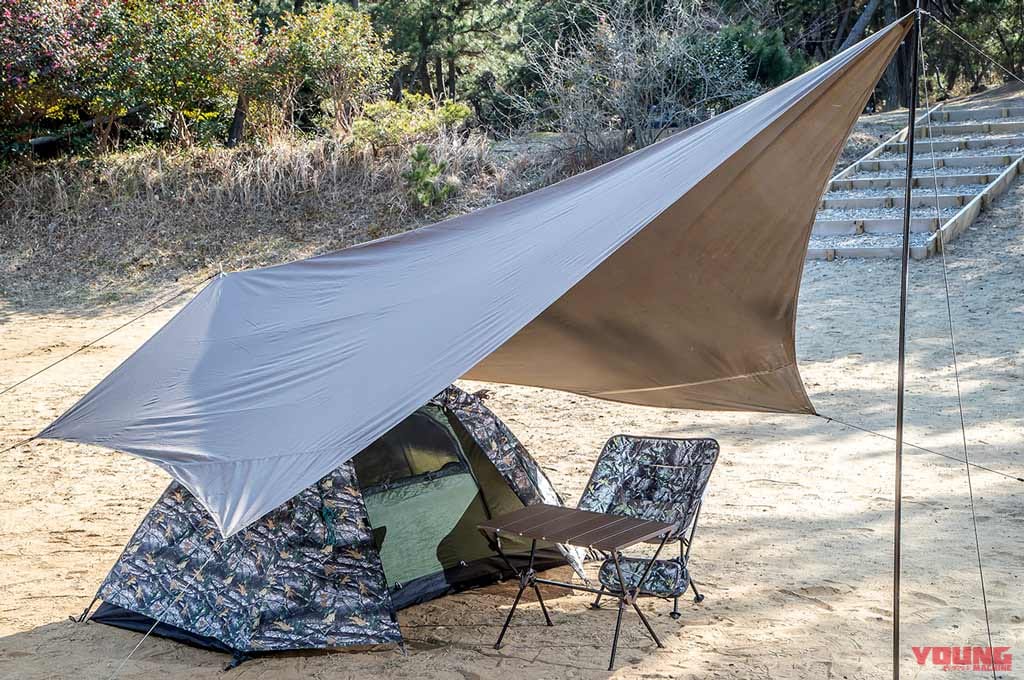 |【ワークマン キャンプ用品】タープ導入でソロキャンプの快適性がワンランクアップするぞ!