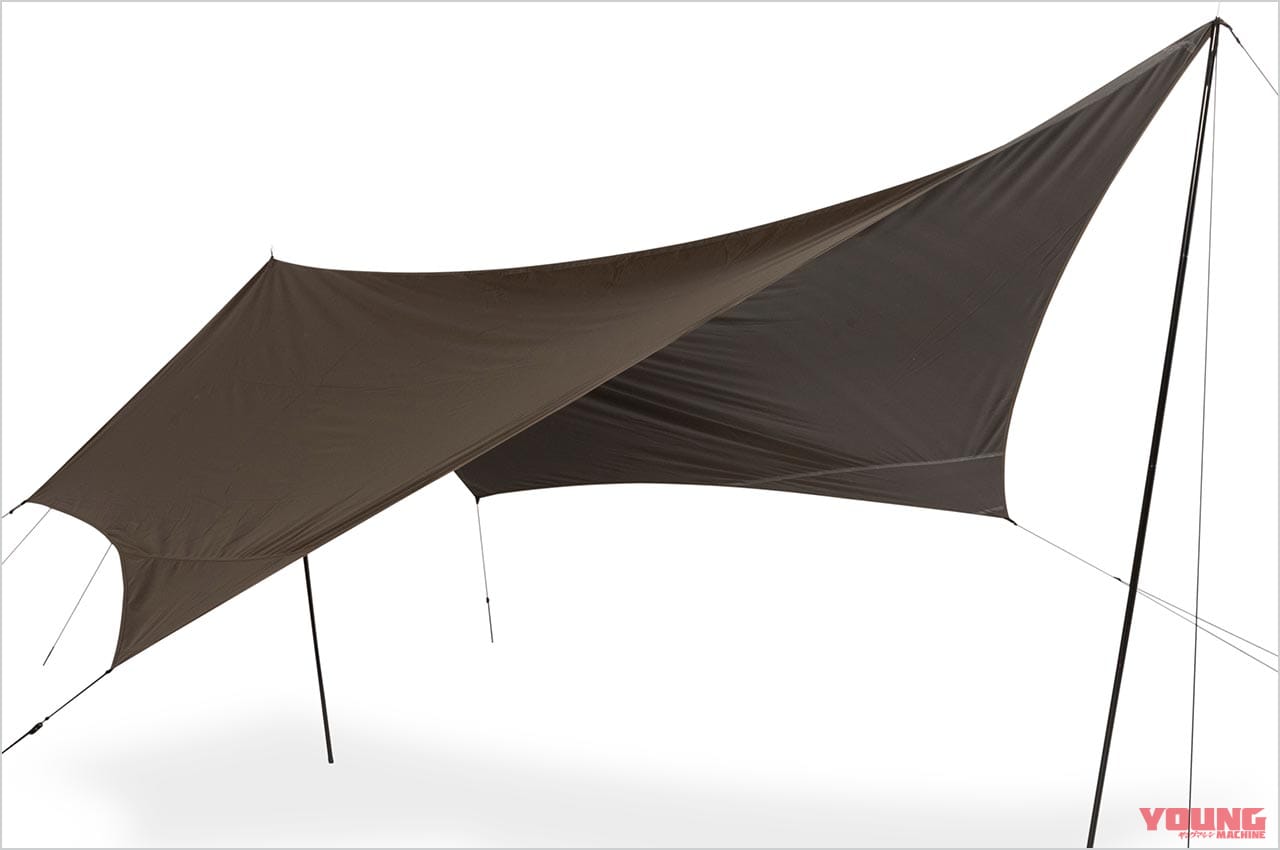 フィールドコア TCミシックペンタゴンタープ|【ワークマン キャンプ用品】タープ導入でソロキャンプの快適性がワンランクアップするぞ!