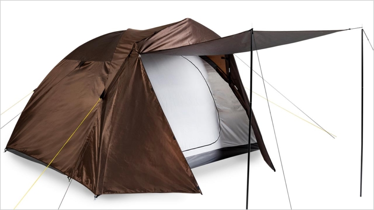 フィールドコア ワイドミシックドームテントAG|【ワークマン キャンプ用品】タープ導入でソロキャンプの快適性がワンランクアップするぞ!