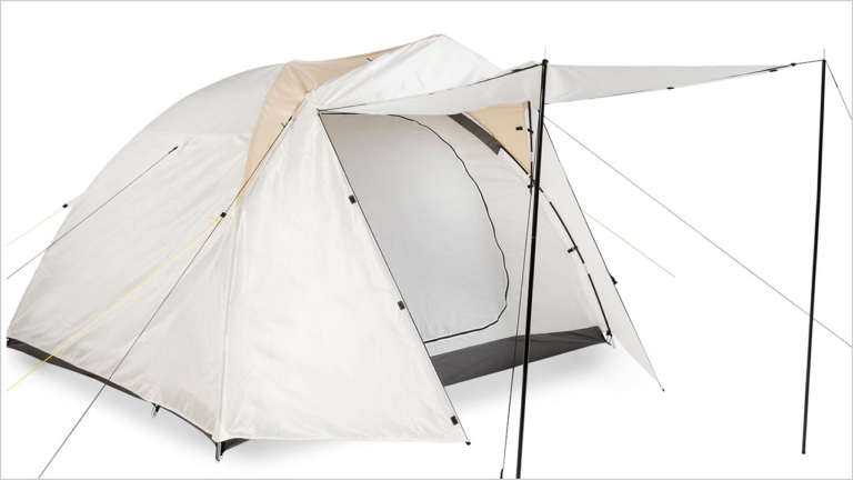 フィールドコア ワイドミシックドームテントAG|【ワークマン キャンプ用品】タープ導入でソロキャンプの快適性がワンランクアップするぞ!