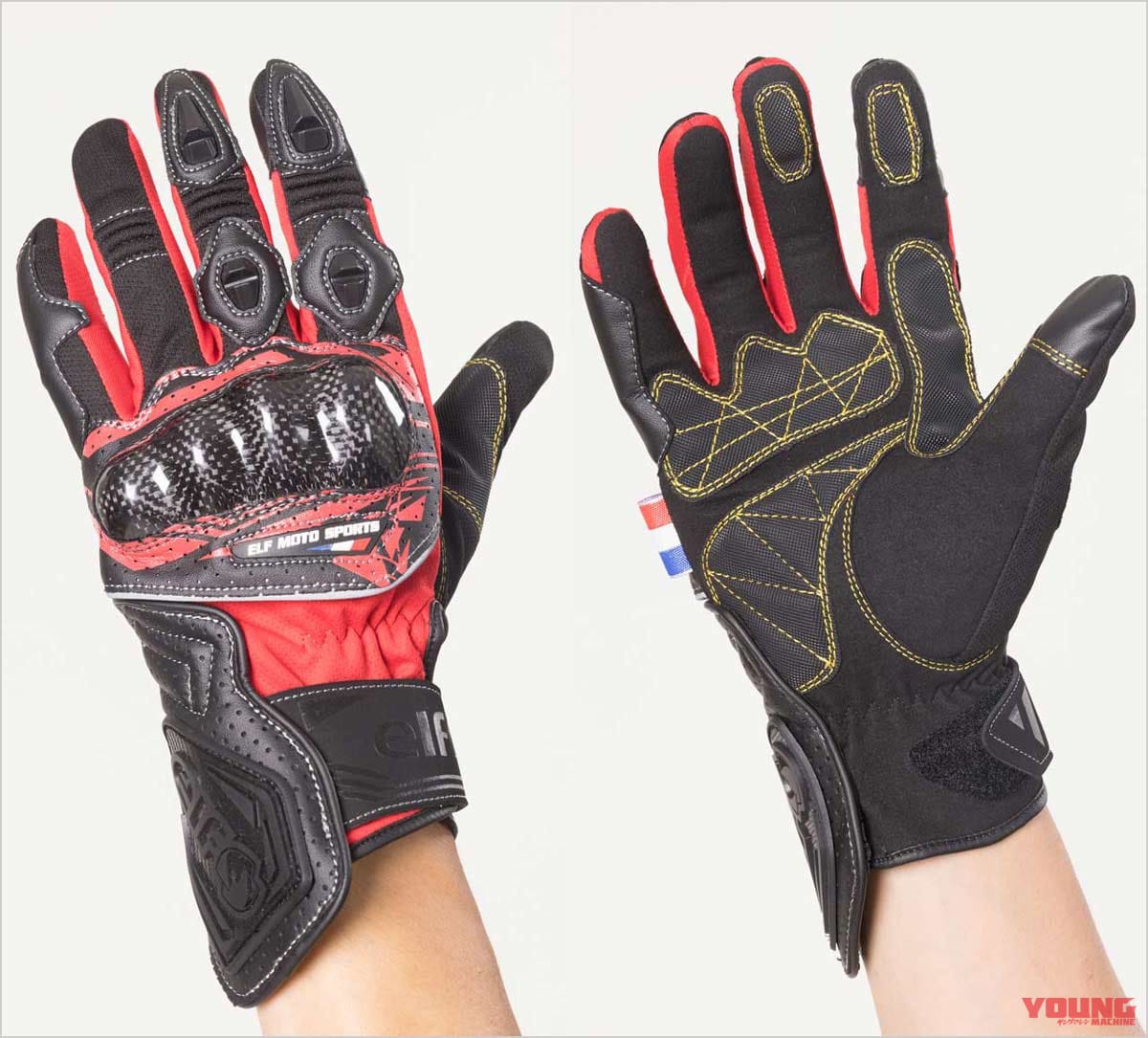 エルフ エヴォルツィオーネメッシュグローブEG-S512|’22春夏最新ライディングウェアカタログ〈エルフ〉ヨーロピアンスポーツテイストが持ち味