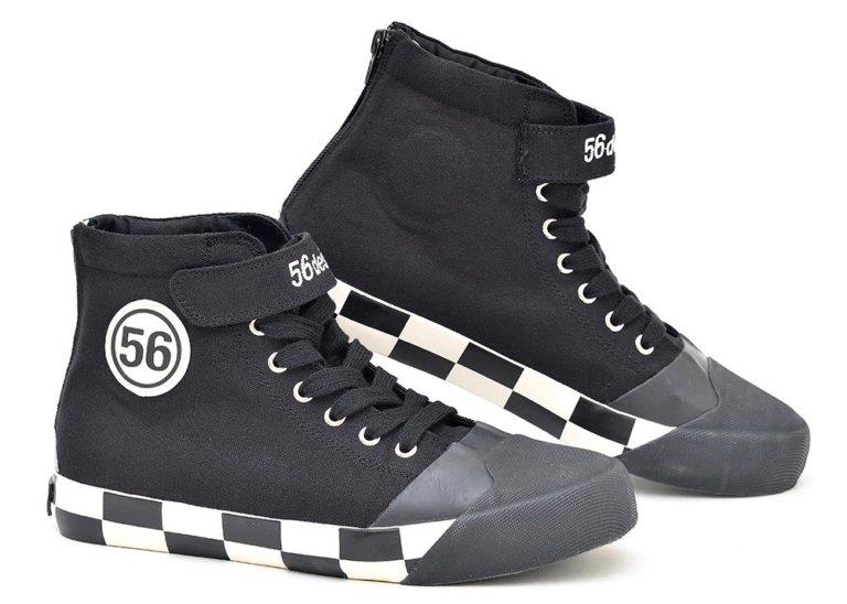 56デザイン ハイカットライディングシューズ|’22春夏最新ライディングウェアカタログ〈56デザイン〉身近に着こなせるライディングウェアを