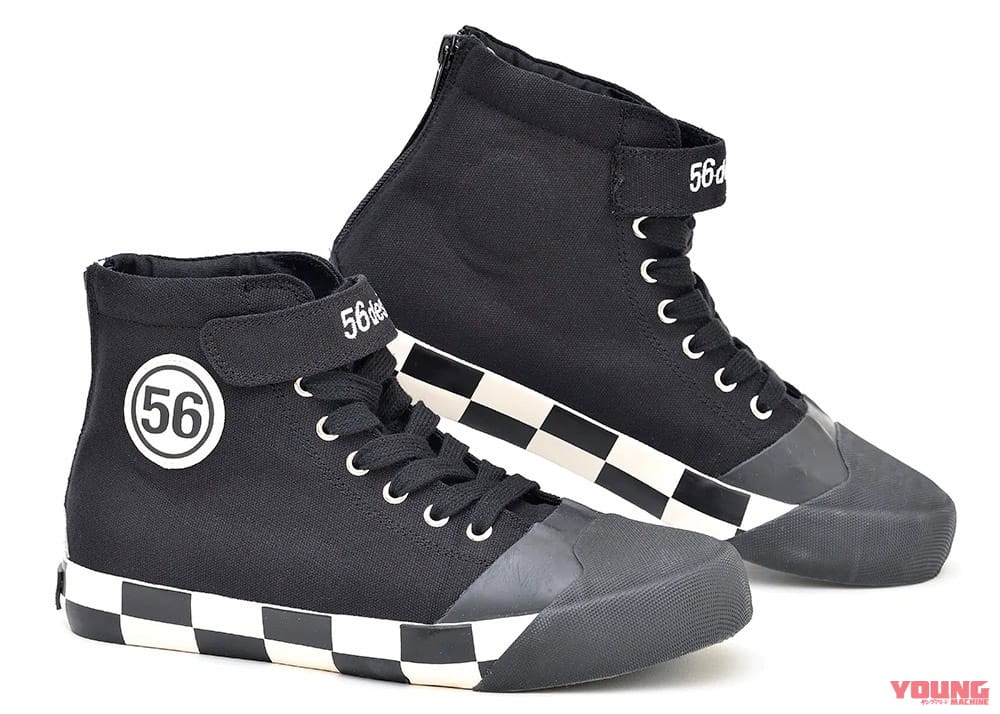 56デザイン ハイカットライディングシューズ|’22春夏最新ライディングウェアカタログ〈56デザイン〉身近に着こなせるライディングウェアを