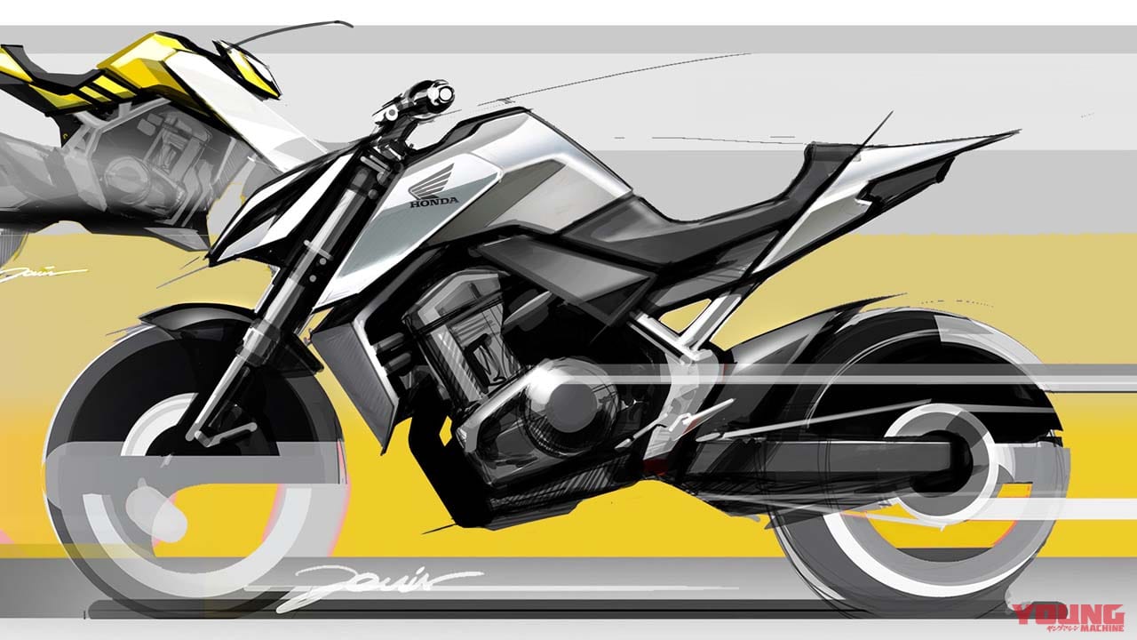 ホンダが新型「ホーネット」のデザインスケッチ公開!! ローマのR&Dが表現するアグレッシブさ