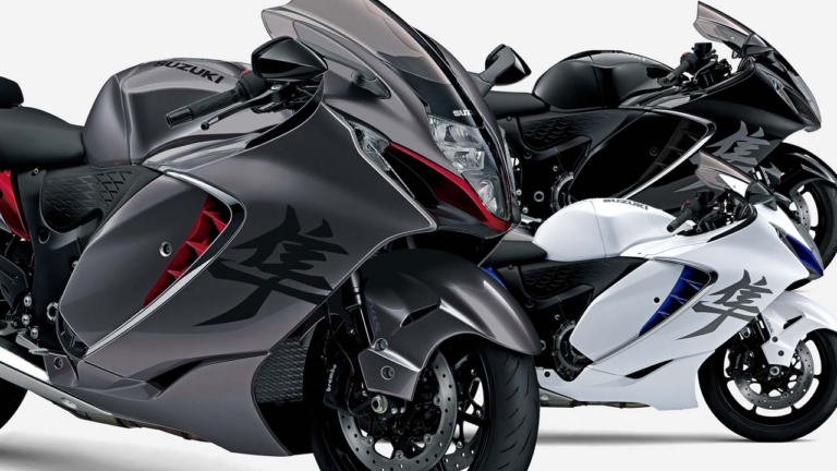 スズキ「隼(ハヤブサ)」2022年の新色が登場! カラーオーダープランには青ホイールも追加