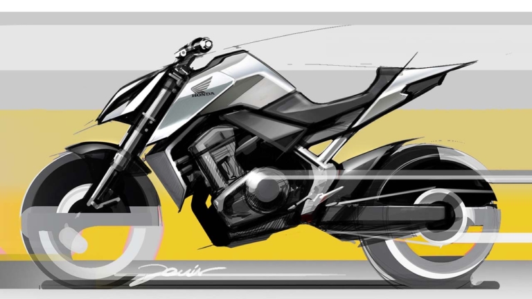Dynamic sketches of the new Hornet concept|ホンダが新型「ホーネット」のデザインスケッチ公開!! ローマのR&Dが表現するアグレッシブさ