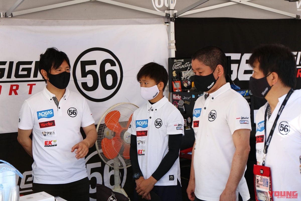 |56RACINGの若武者たちが躍動! 小田喜阿門は全日本ロードの前哨戦に手応え