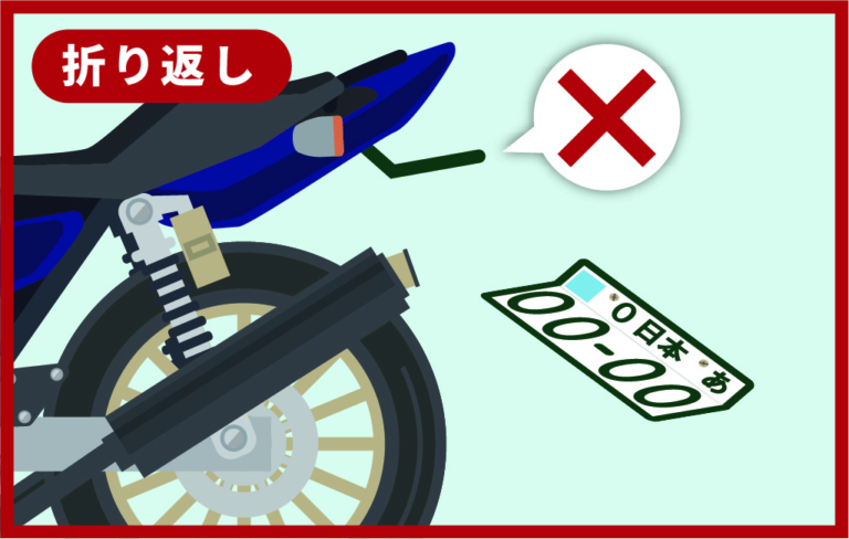 折り返し禁止|知らなかったでは済まされない!ナンバープレート表示の新基準とは?