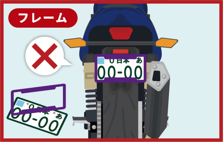 フレーム禁止|知らなかったでは済まされない!ナンバープレート表示の新基準とは?