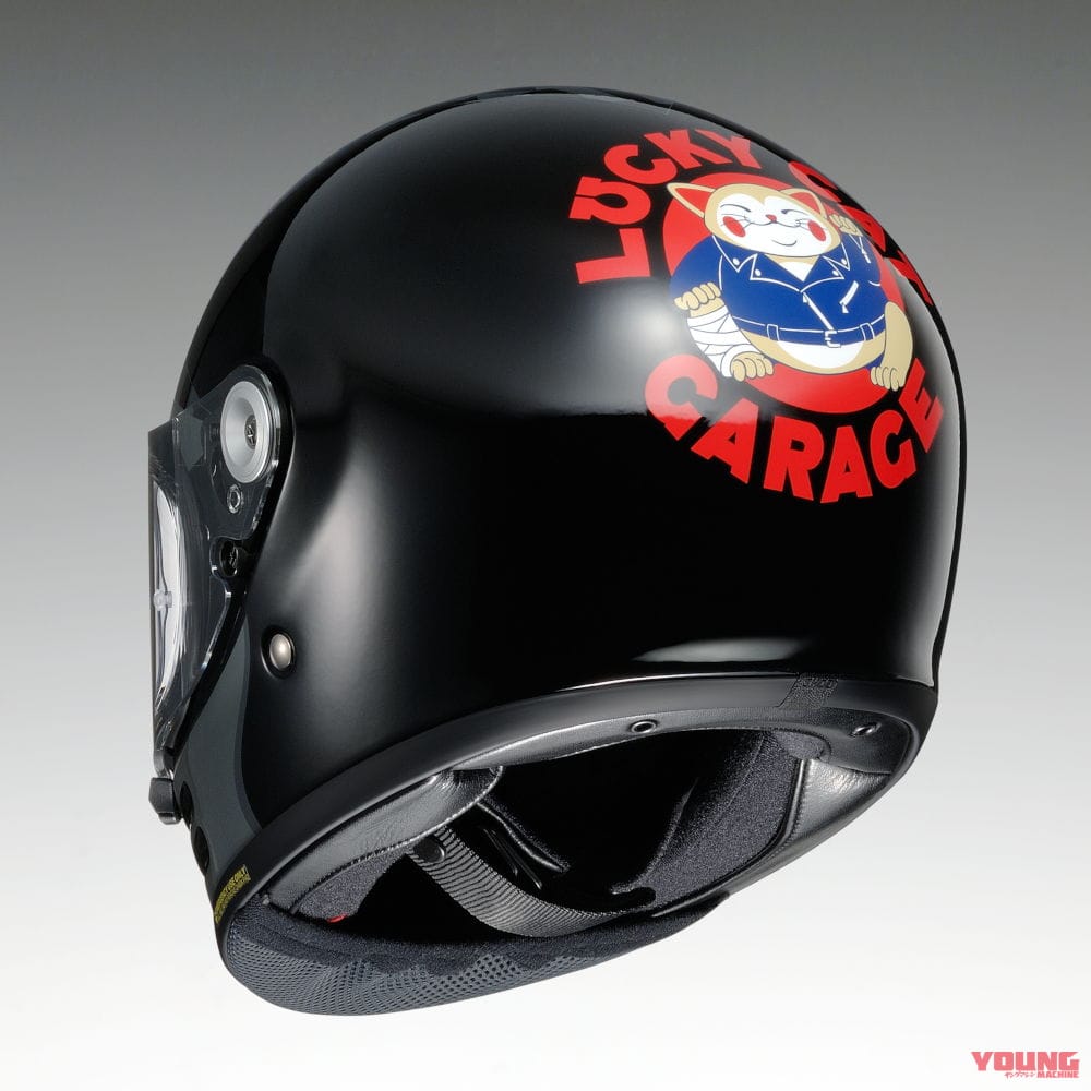 SHOEI Glamster The Lucky Cat Garage|SHOEI「グラムスター」に招き猫が目印の「ザ・ラッキーキャットガレージ(個数限定)」が登場
