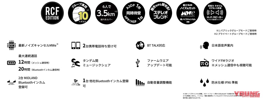 極上の空間オーディオと美しさを融合させた第三世代ミッドランドのインカムが新登場！│WEBヤングマシン｜新車バイクニュース